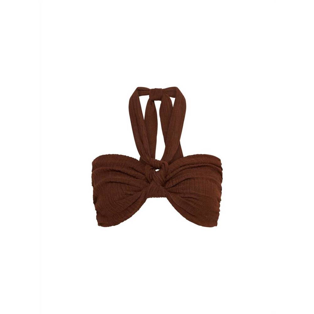 NEW FAITHFULL THE BRAND glenda top in chocolate - Picture 3 of 3